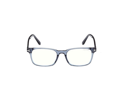 Shiny Blue Male Eyeglasses Tom Ford 889214637635
