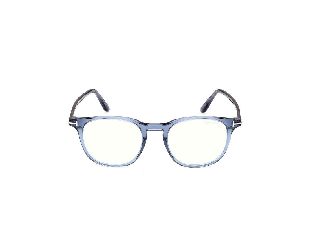 Shiny Blue Male Glasses Tom Ford 889214358578