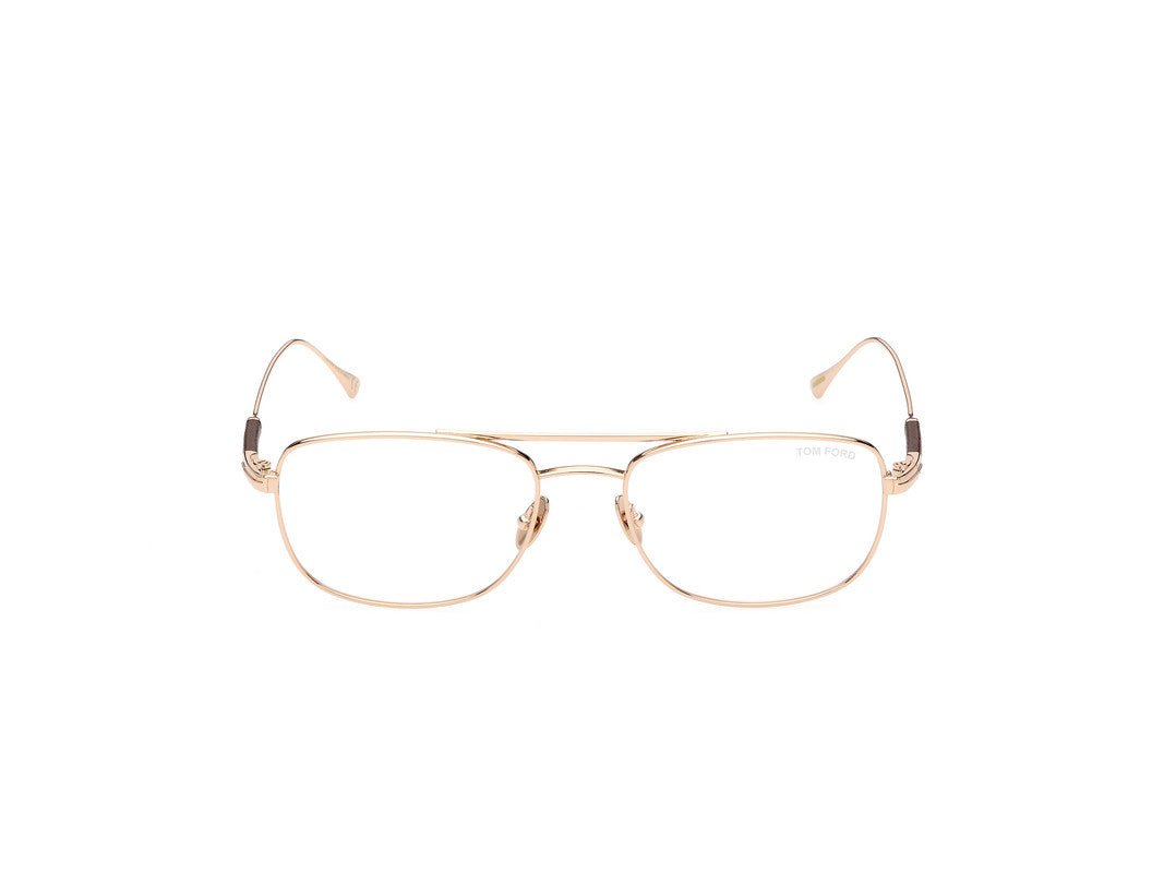 Shiny Rose Gold Male Glasses Tom Ford Private Collection 889214330420