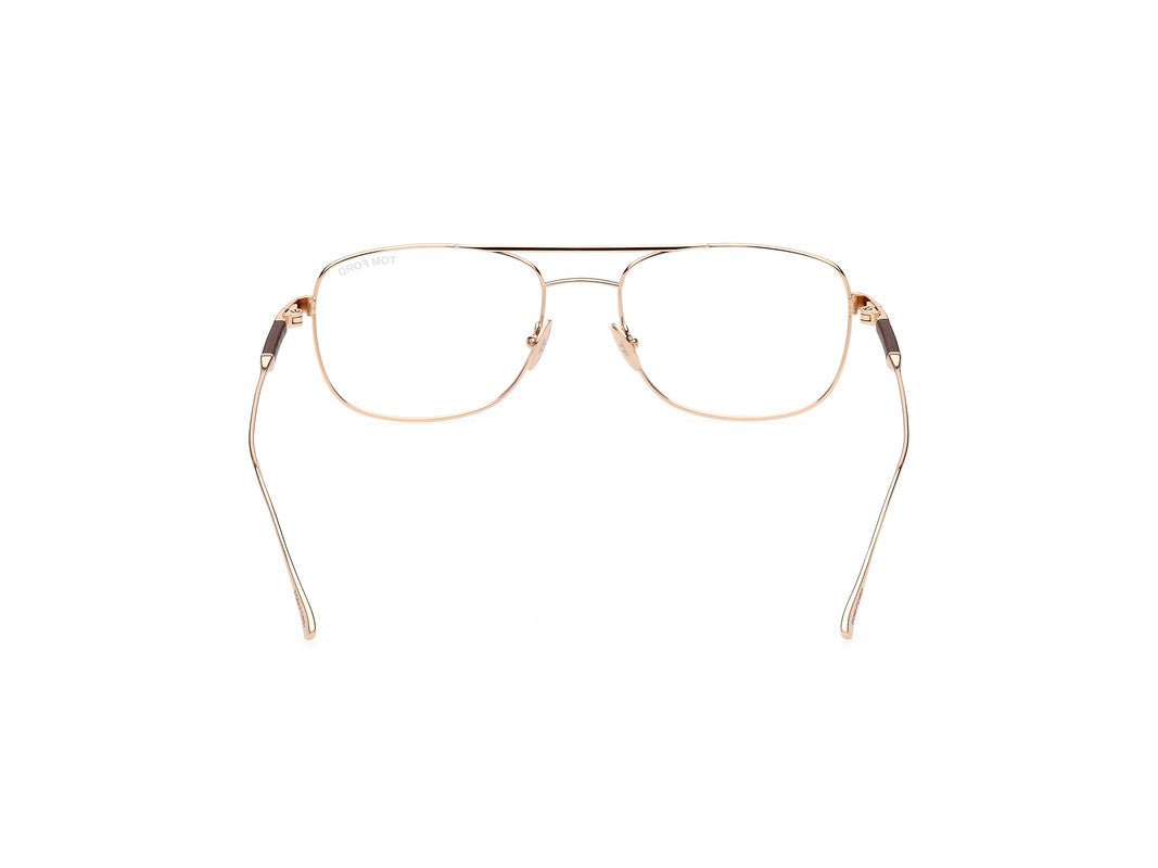 Shiny Rose Gold Male Glasses Tom Ford Private Collection 889214330420