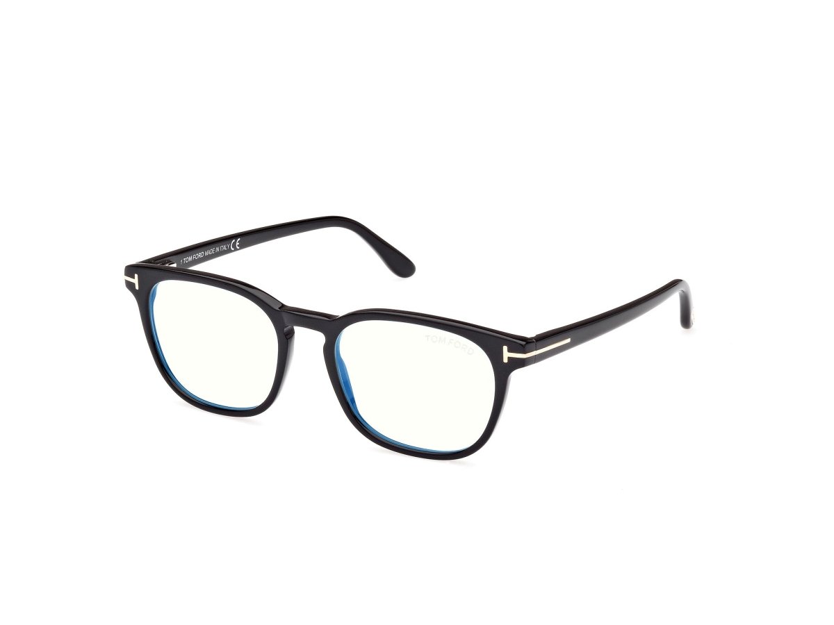 Shiny Black Male Glasses Tom Ford 889214415455 889214415509