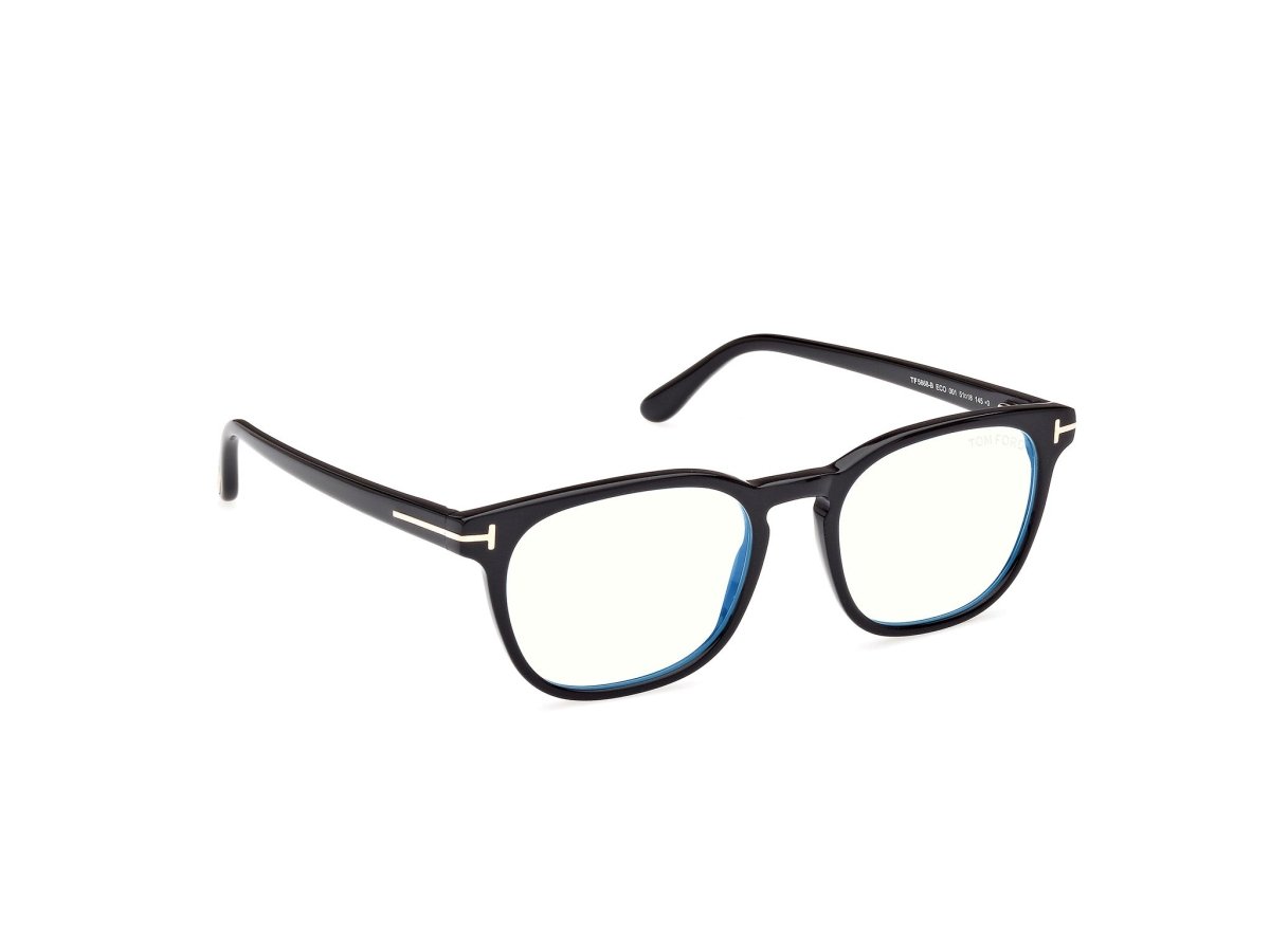 Shiny Black Male Glasses Tom Ford 889214415455 889214415509