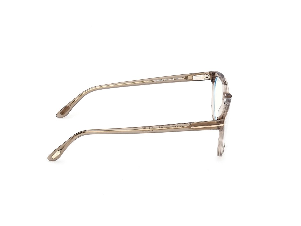 Shiny Light Brown Male Eyeglasses Tom Ford 889214602725