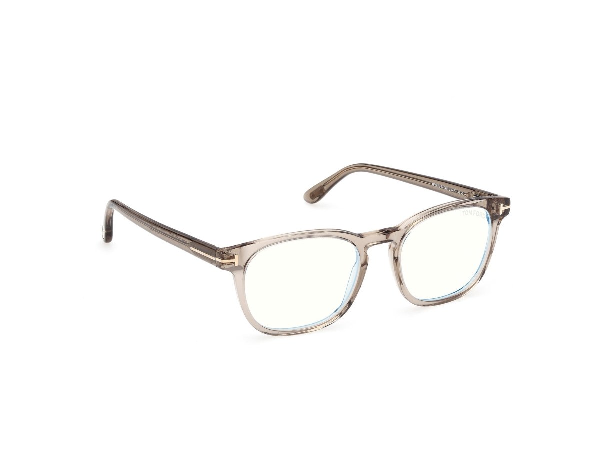 Shiny Light Brown Male Eyeglasses Tom Ford 889214602749
