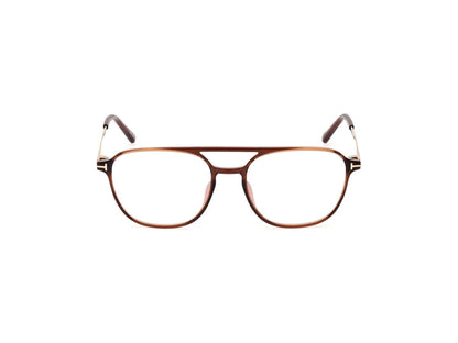 Shiny Dark Brown Male Eyeglasses Tom Ford 889214415752