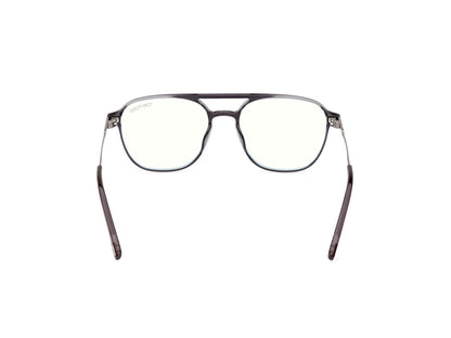 Tom Ford FT5874-B Grey Striped / Shiny Dark Ruthenium 889214415738