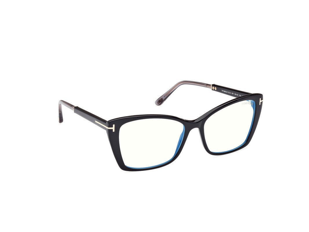 Shiny Black Female Glasses Tom Ford 889214419033