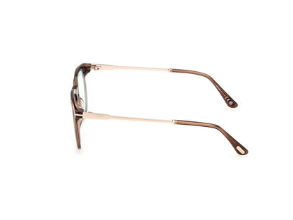 Shiny Light Brown Male Glasses Tom Ford 889214443595