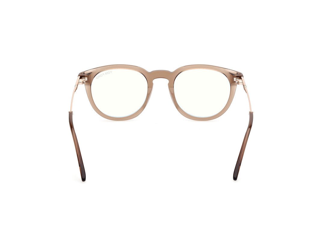 Shiny Light Brown Male Glasses Tom Ford 889214443632