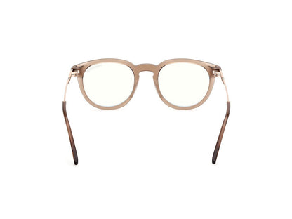 Shiny Light Brown Male Glasses Tom Ford 889214443632