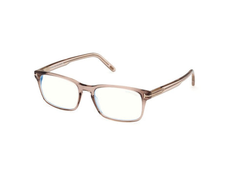 Shiny Beige Male Glasses Tom Ford 889214488510