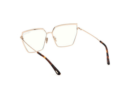 Shiny Rose Gold Female Glasses Tom Ford 889214488763