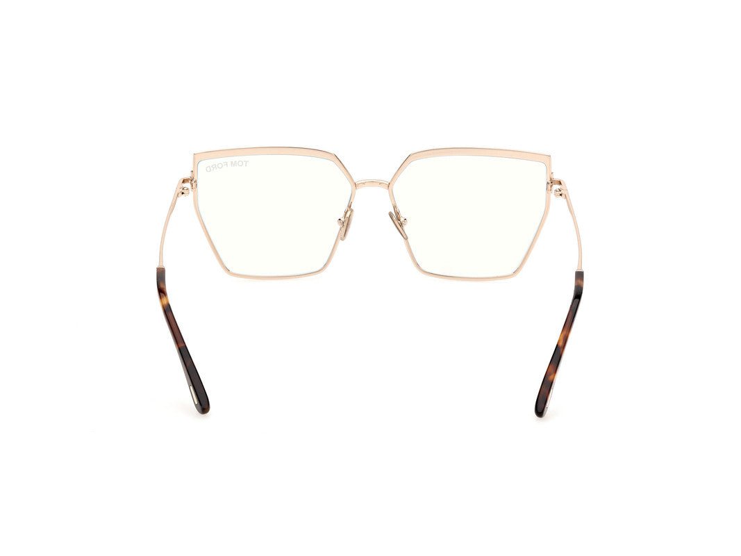 Shiny Rose Gold Female Glasses Tom Ford 889214488763
