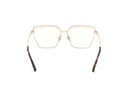 Shiny Rose Gold Female Glasses Tom Ford 889214488763