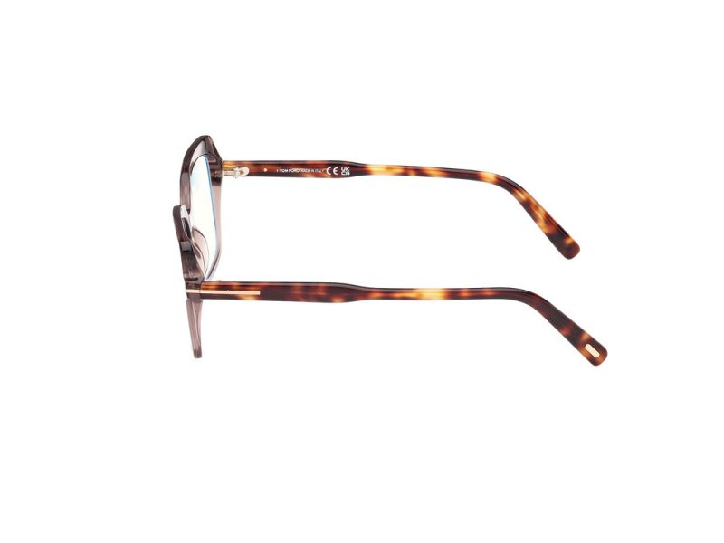 Shiny Dark Brown Female Glasses Tom Ford 889214488787