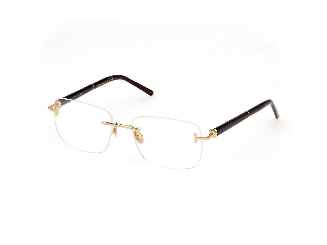 Shiny Deep Gold Male Glasses Tom Ford Private Collection 889214496959