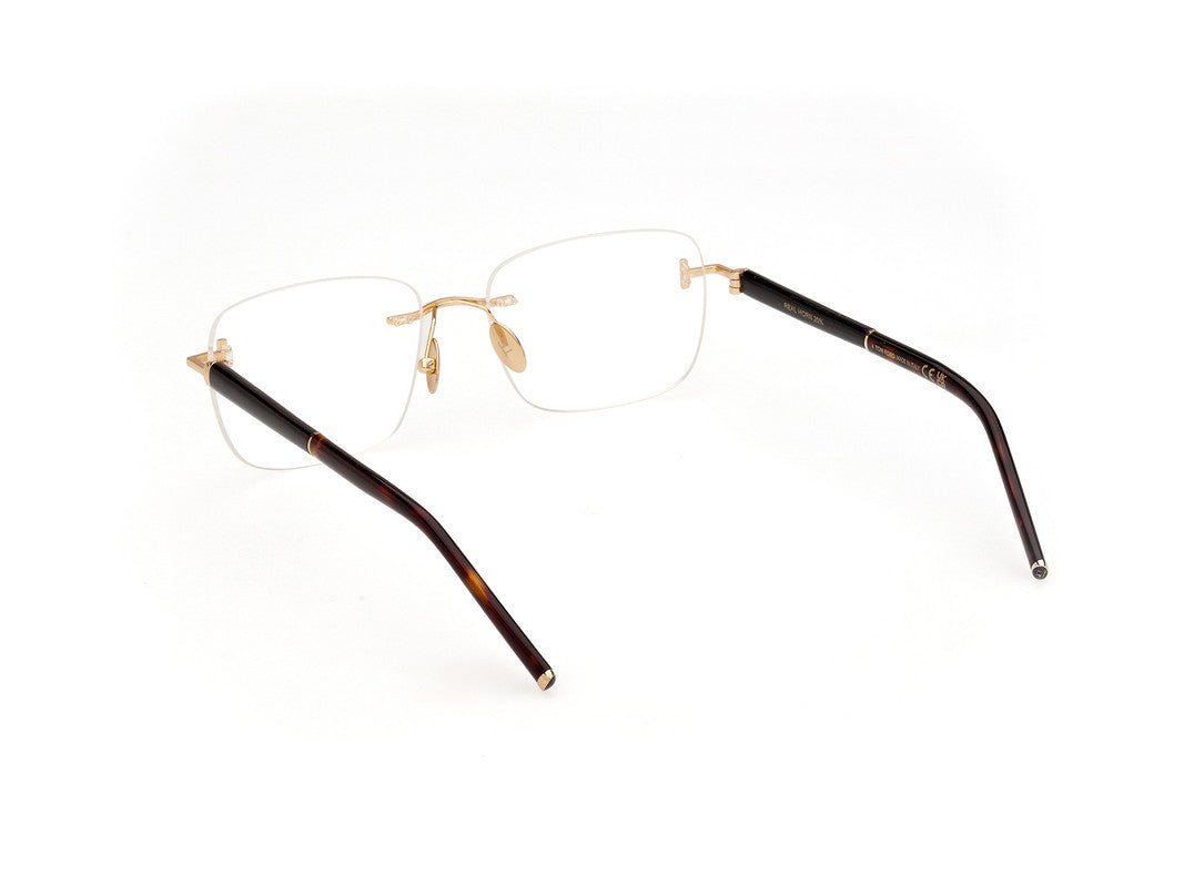 Shiny Deep Gold Male Glasses Tom Ford Private Collection 889214496959