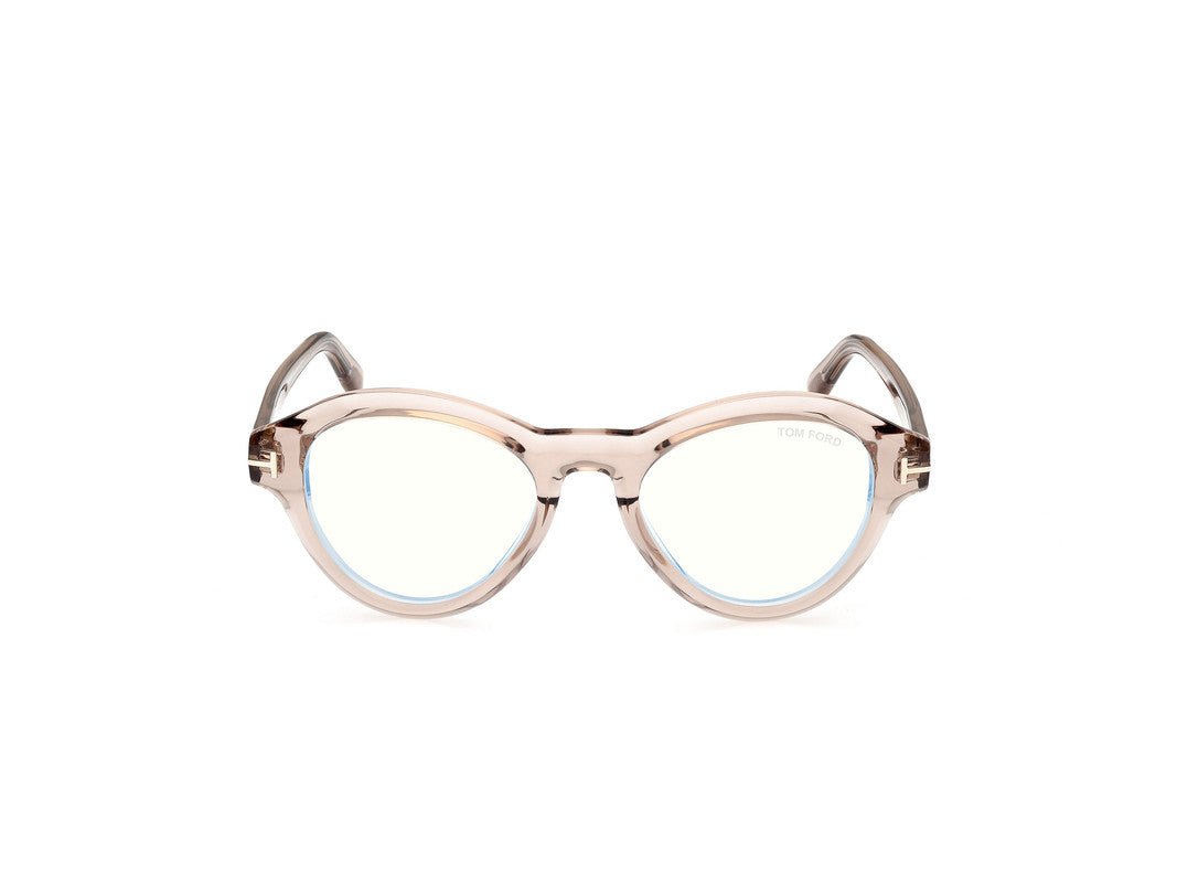Shiny Light Brown Male Glasses Tom Ford 889214500663