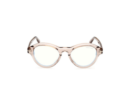 Shiny Light Brown Male Glasses Tom Ford 889214500663