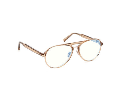 Shiny Light Brown Male Glasses Tom Ford 889214522566