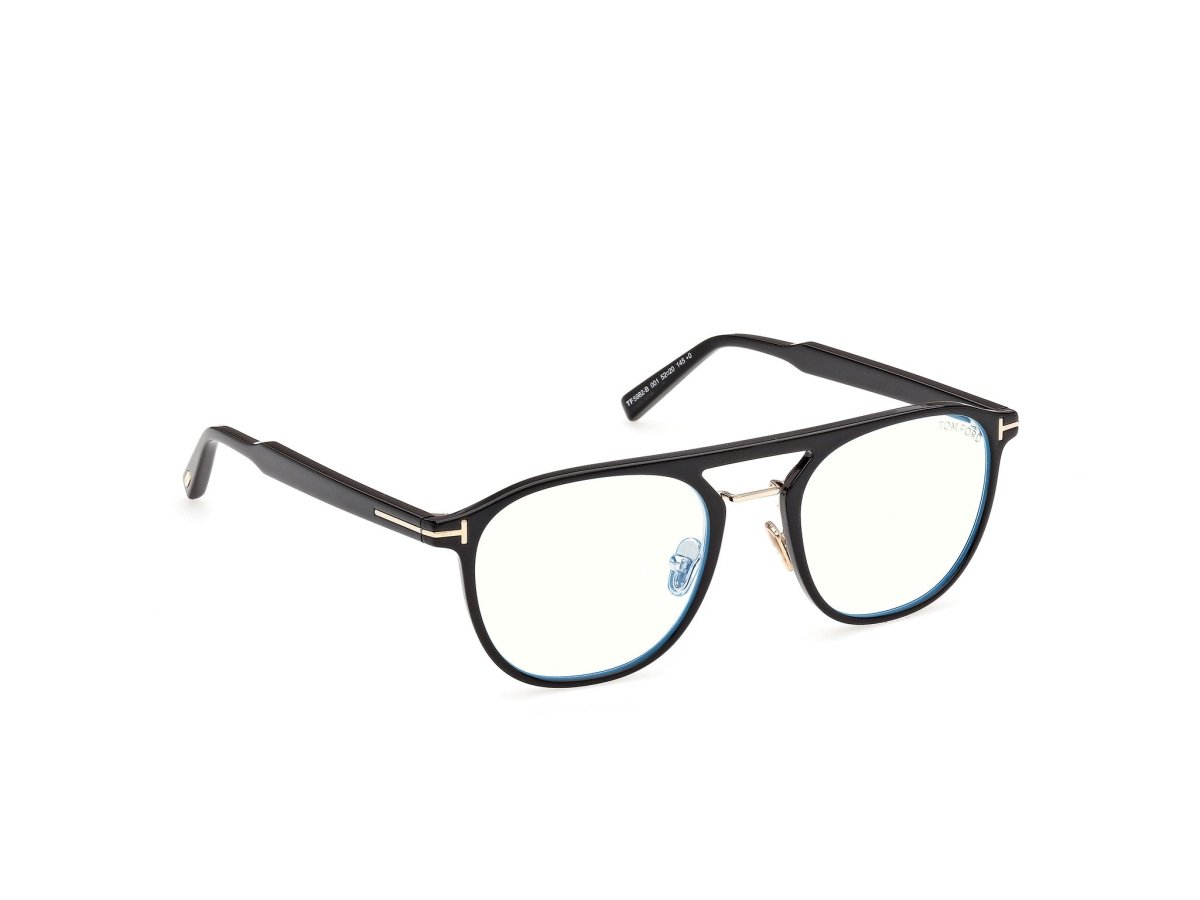 Shiny Black Male Eyeglasses Tom Ford 889214685421