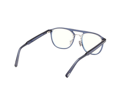 Shiny Blue Male Glasses Tom Ford 889214522603