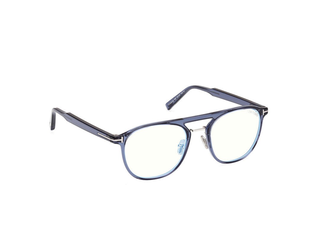 Shiny Blue Male Glasses Tom Ford 889214522603