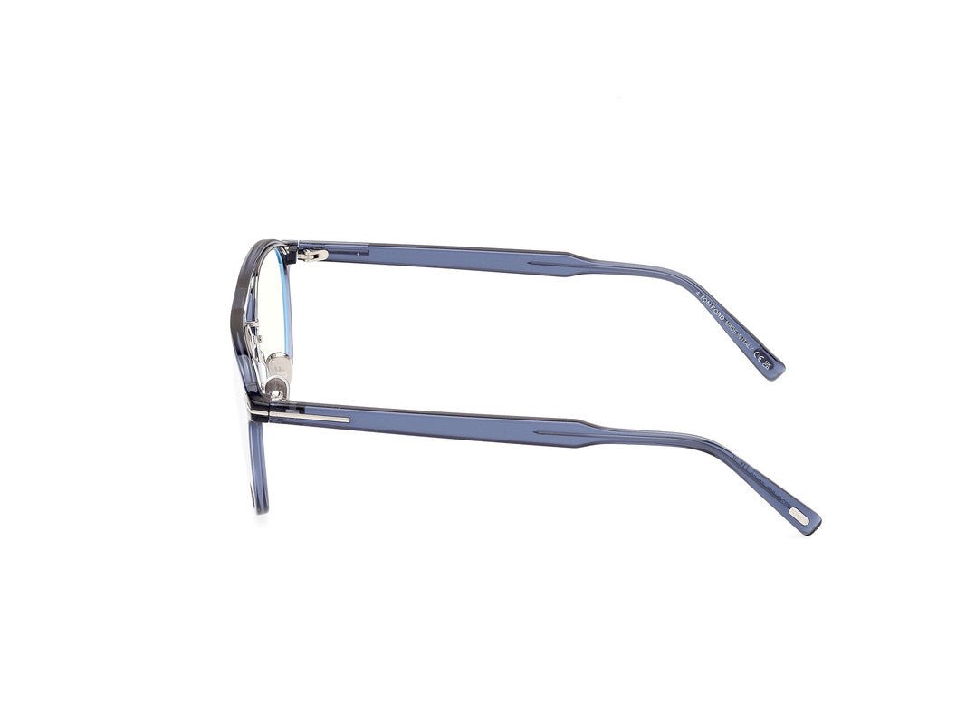 Shiny Blue Male Glasses Tom Ford 889214522603