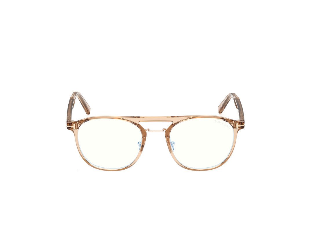 Shiny Light Brown Male Glasses Tom Ford 889214522597