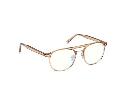 Shiny Light Brown Male Glasses Tom Ford 889214522597