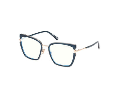 Shiny Light Blue Female Glasses Tom Ford 889214522658