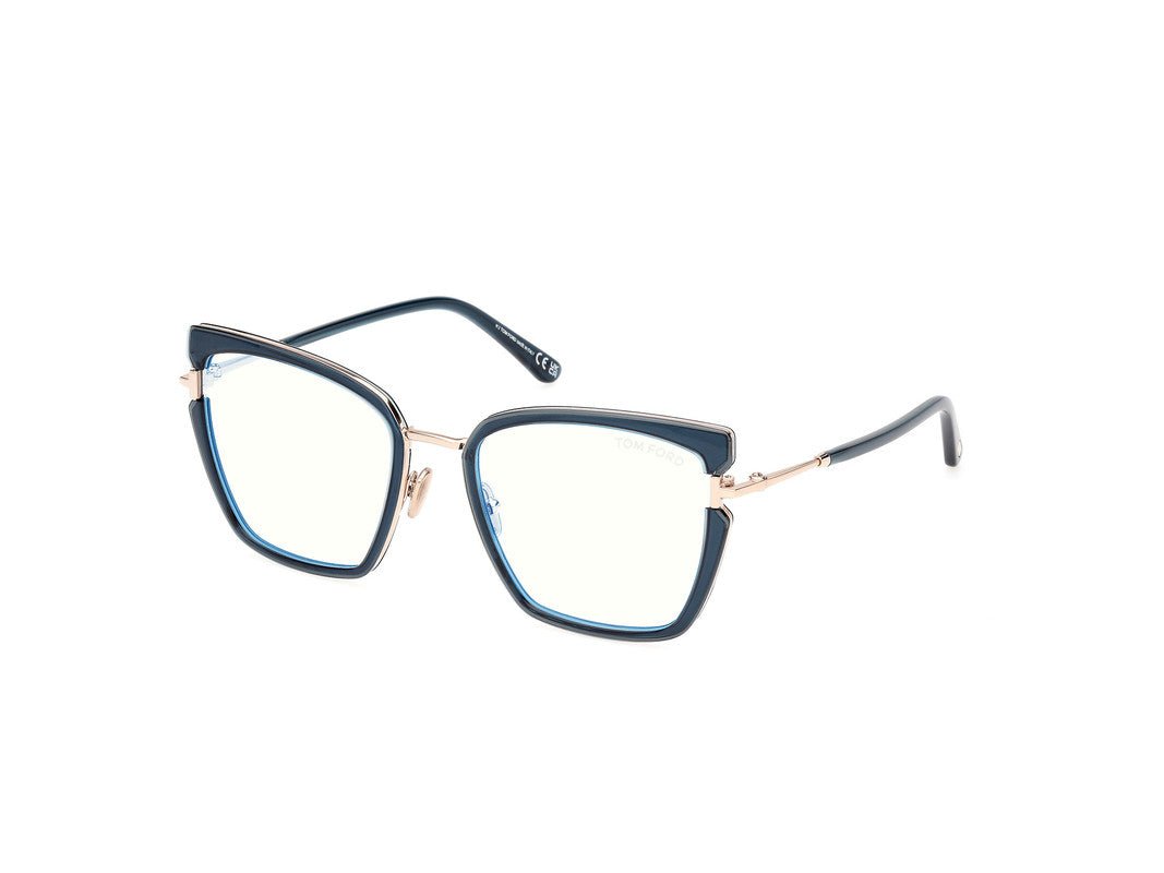 Shiny Light Blue Female Glasses Tom Ford 889214522658