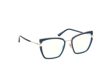 Shiny Light Blue Female Glasses Tom Ford 889214522658