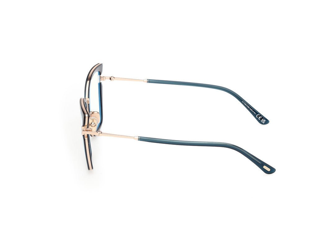 Shiny Light Blue Female Glasses Tom Ford 889214522658