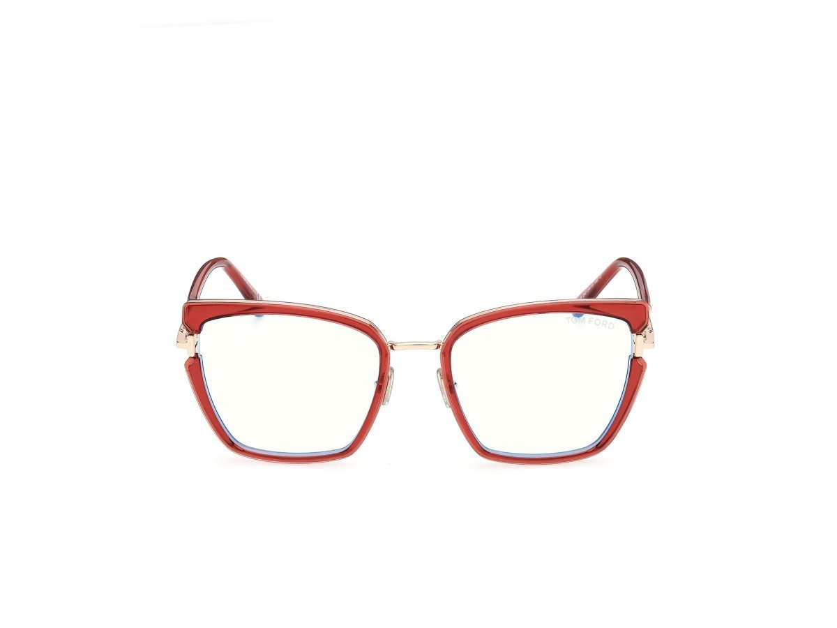 Shiny Orange Female Eyeglasses Tom Ford 889214685179