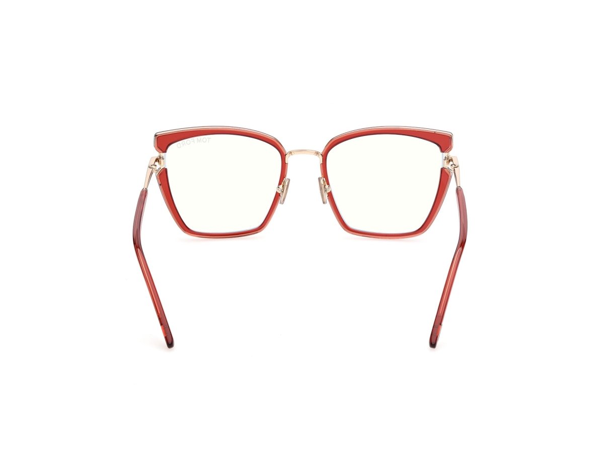 Shiny Orange Female Eyeglasses Tom Ford 889214685179