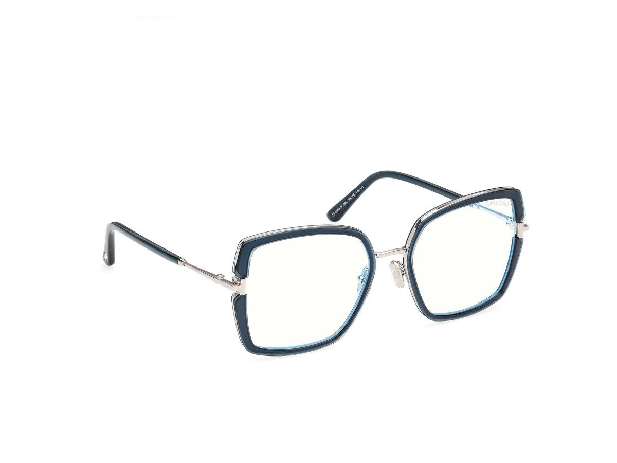 Shiny Blue Female Eyeglasses Tom Ford 889214685322