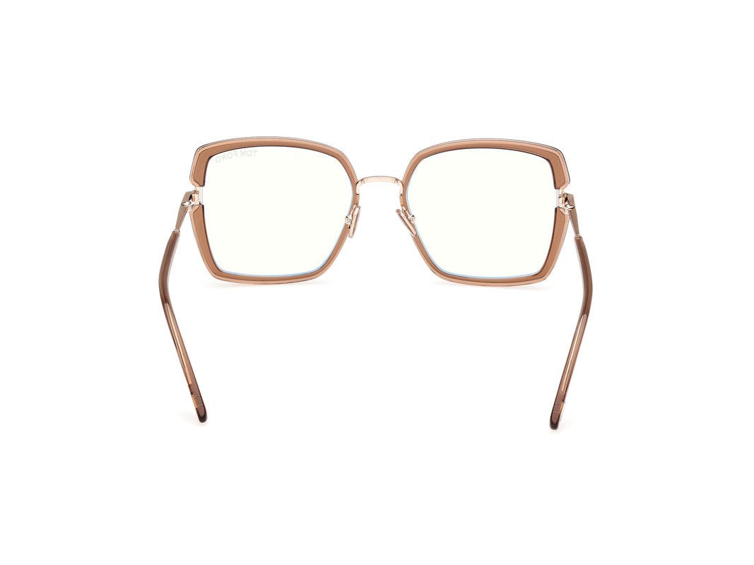 Shiny Light Brown Female Glasses Tom Ford 889214522672