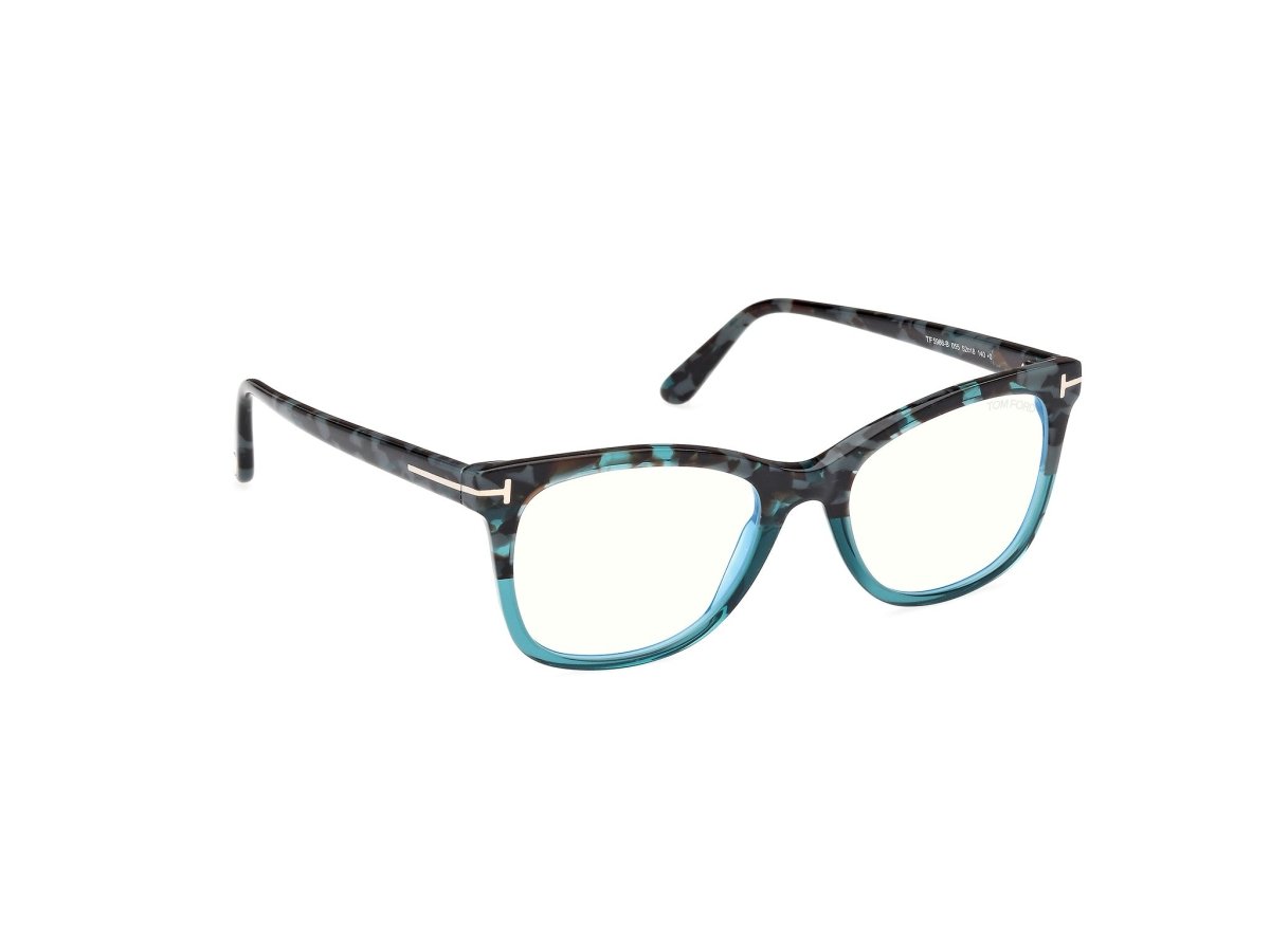 Coloured Havana Female Eyeglasses Tom Ford 889214522719
