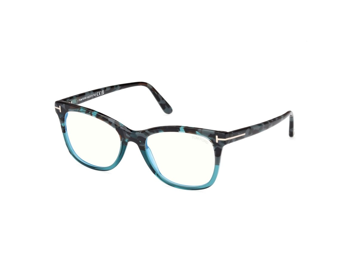 Coloured Havana Female Eyeglasses Tom Ford 889214522719