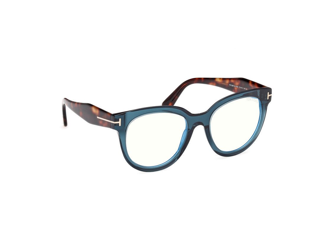 Shiny Light Blue Female Glasses Tom Ford 889214522764