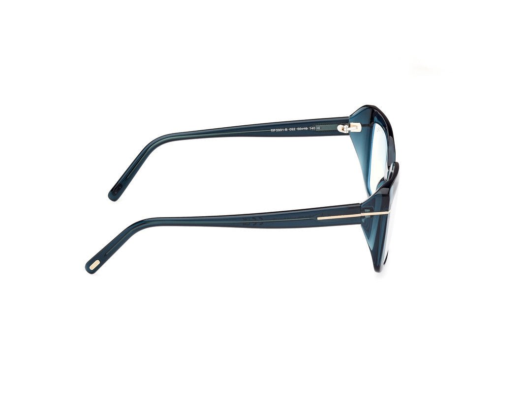 Shiny Blue Female Glasses Tom Ford 889214522924