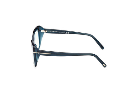 Shiny Blue Female Glasses Tom Ford 889214522924