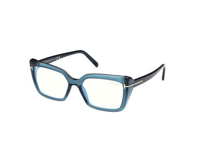 Shiny Blue Female Glasses Tom Ford 889214522924
