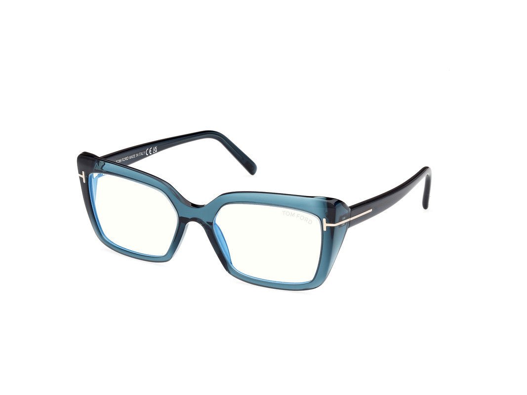 Shiny Blue Female Glasses Tom Ford 889214522924