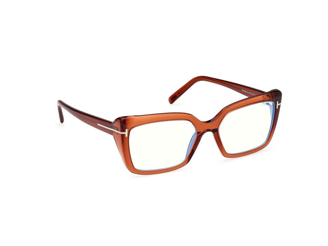 Shiny Dark Brown Female Glasses Tom Ford 889214522900