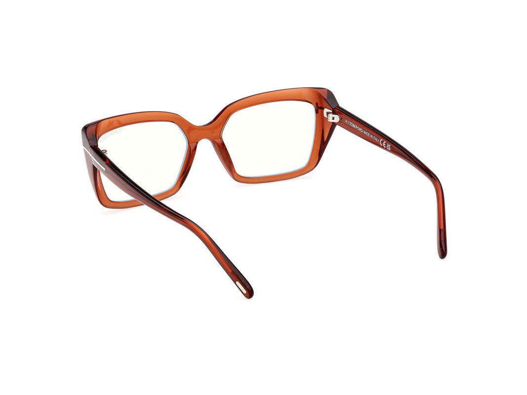 Shiny Dark Brown Female Glasses Tom Ford 889214522900