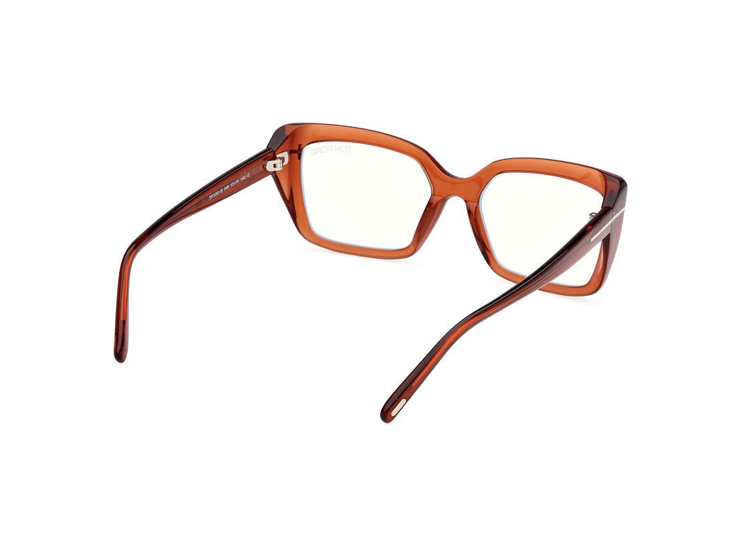 Shiny Dark Brown Female Glasses Tom Ford 889214522900