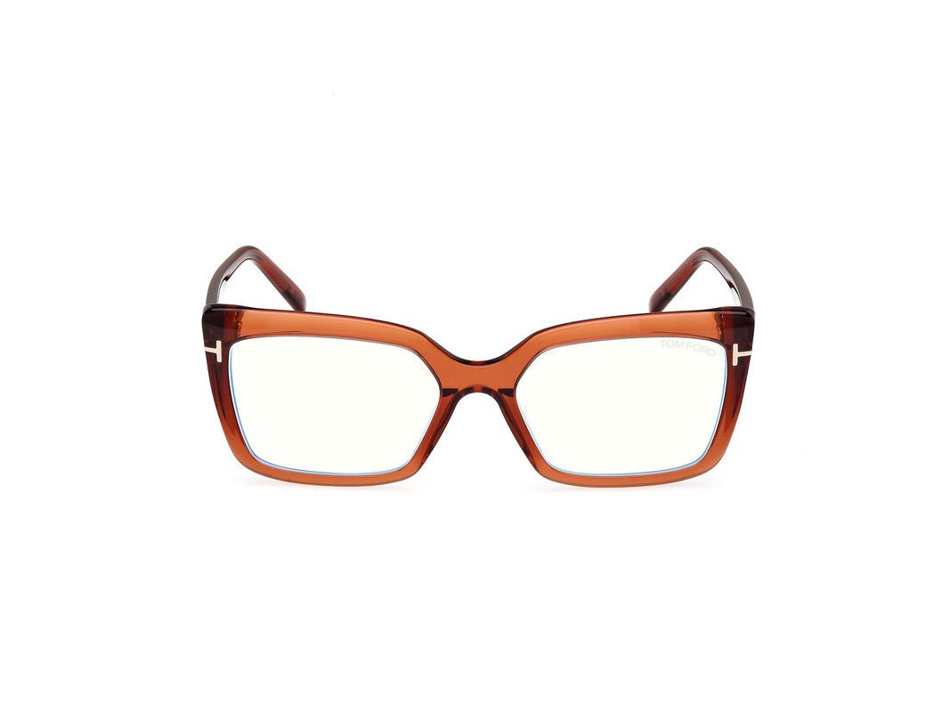 Shiny Dark Brown Female Glasses Tom Ford 889214522900