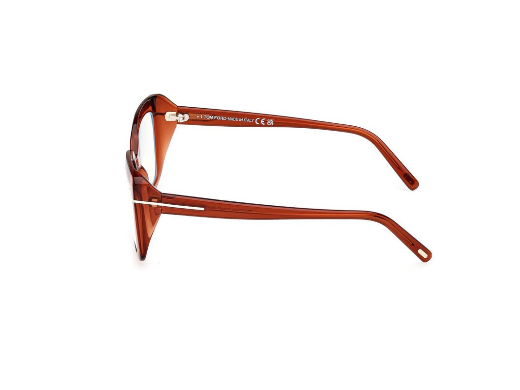 Shiny Dark Brown Female Glasses Tom Ford 889214522900